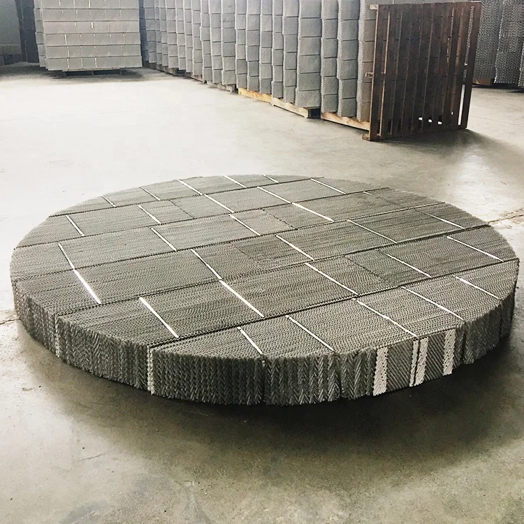 Small Diameter Gauze Structured Packing for Small Columns