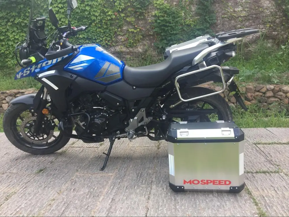 Алюминиевая боковая доставка мотоцикла и задняя коробка для Dl250 Suzuki