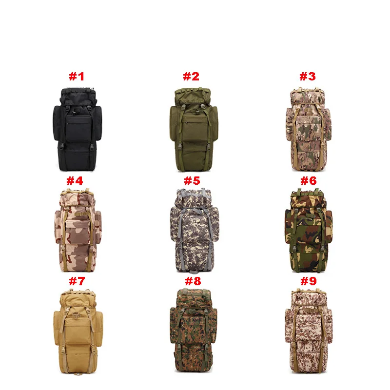
Best selling oxford fabric waterproof 65L military backpack tactical 