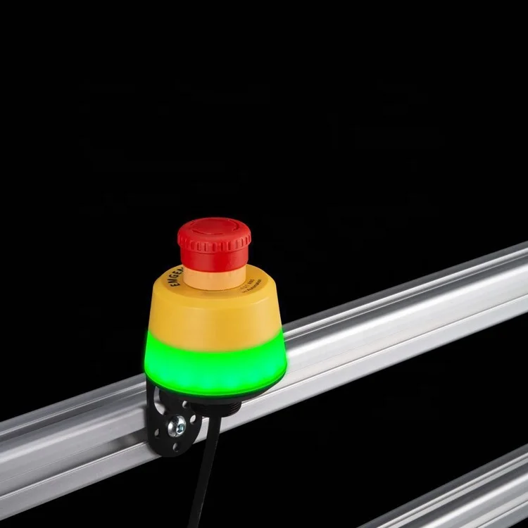 Baner 30mm mount illuminated emergency stop push button for assembly line production line