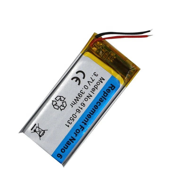 
China Factory Product High Quality Replacement Li-ion Battery For iPod Nano6 6th Gen Generation A1366 Battery 