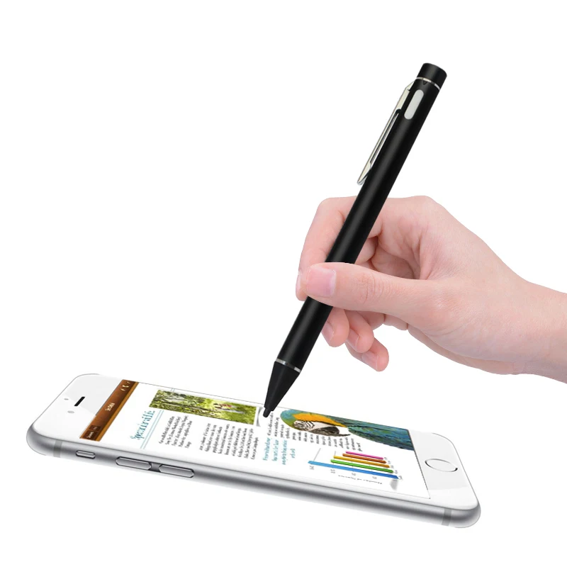 HIDAKA 2 mm Stylus Digital Pens, Metal Stylus Pen for Touch Screen Devices iPhone iPad Android Smartphones & Tablets
