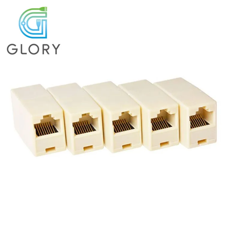 Factory Price Cat5e UTP Straight Network Adapter RJ45 8P8C Coupler