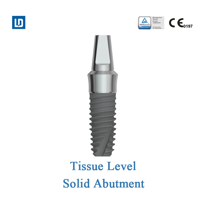 MSLD LeadOss dental abutment solid abutment tissue level titanium base abutment compatible with straumann