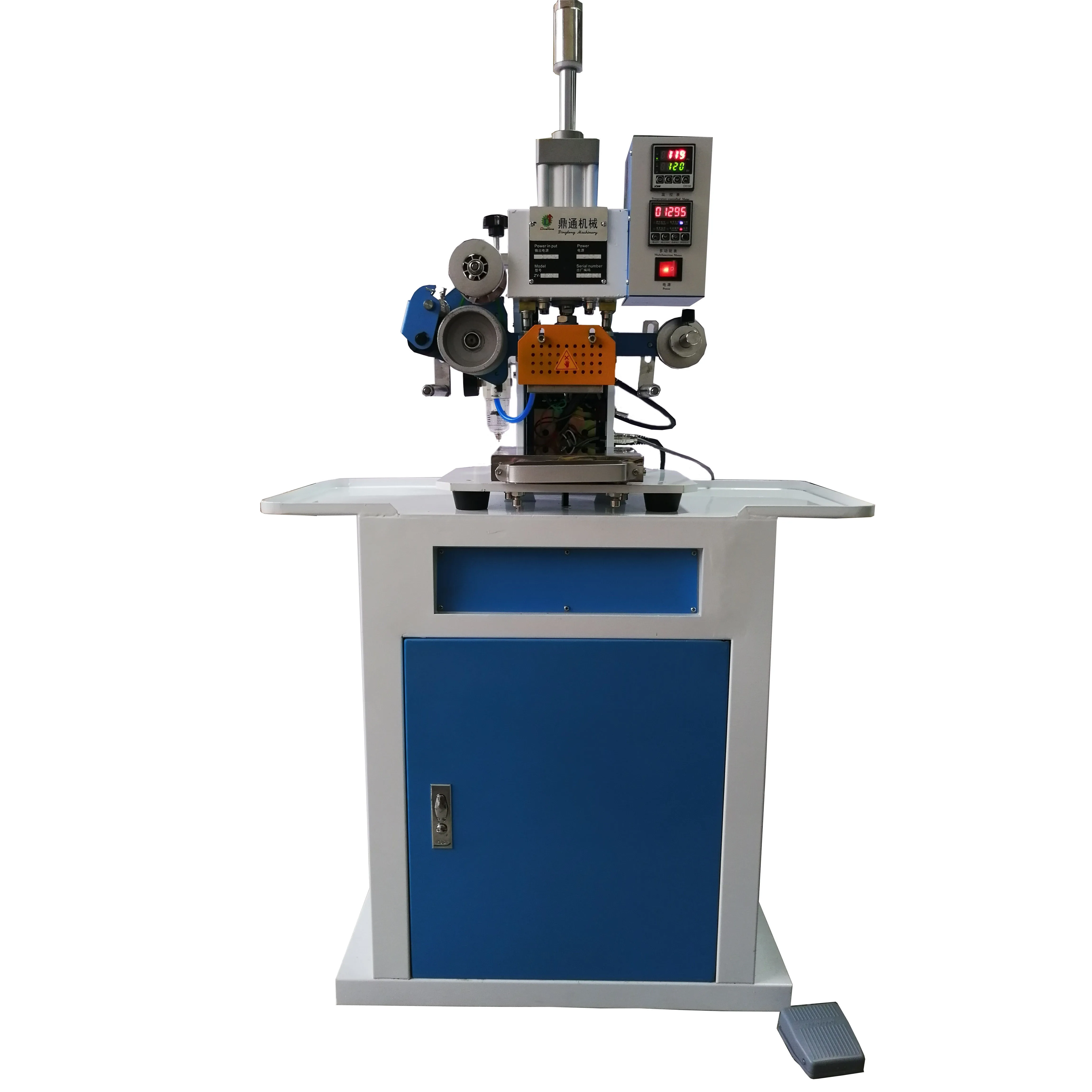 Automatic Pneumatic Leather Shoe/Bag/Book CoverHot Embossing&Stamping  Machine