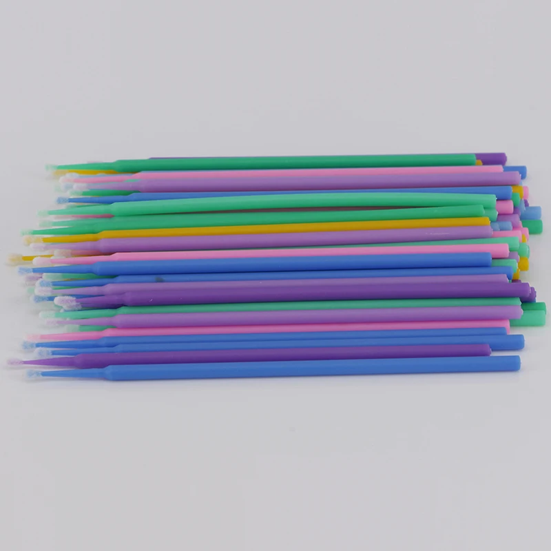 
Micro Brushes Eye Lash Glue Brushes Eyelashes Extension Lint Free Disposable Applicators Sticks Makeup Tools 