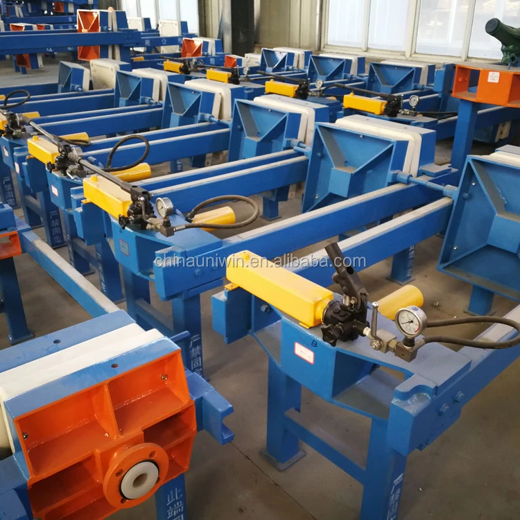 Durable manual  jack filter press for textile industry