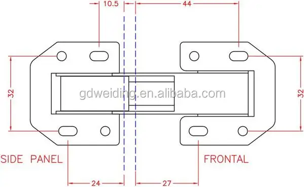 Easy On Concealed Hinge 90 Degree Surface mount