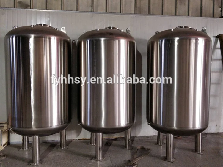 Food grade stainless steel hot water storage tank horizontal wine pressure tank 5000 Liter
