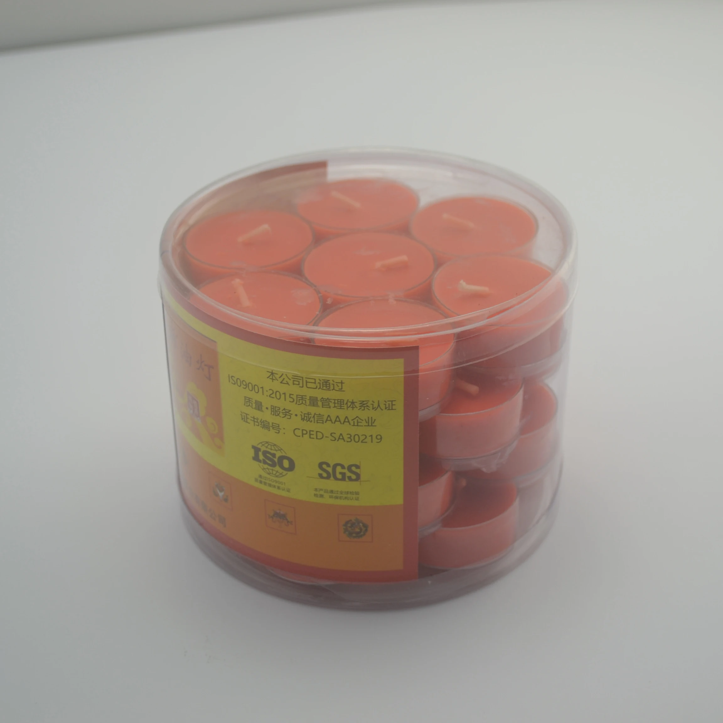 Wholesale Custom High Quality Clear Transparent Plastic Packing Cylinder Wax Melts Candle Jar Packaging Boxes Container with Lid