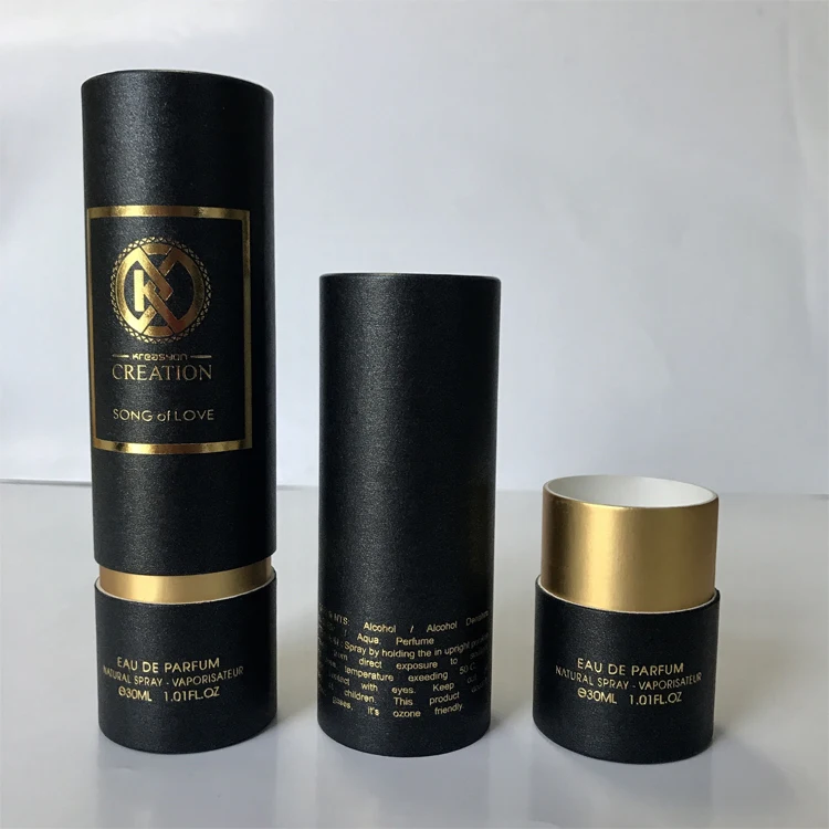 Custom cardboard iridescent paper 30ml essential oil perfume bottle box packaging tube