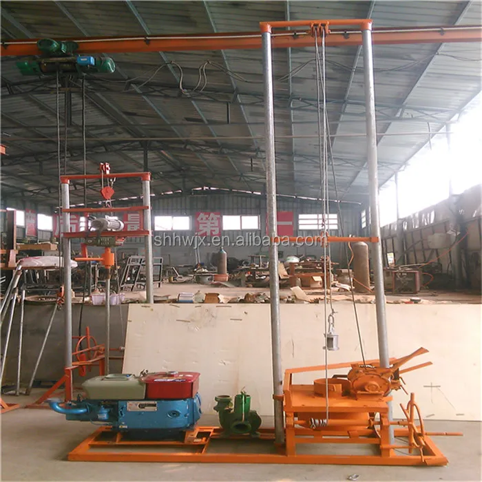 homemade water well drilling rig / diesel engine rotary water well drilling machine