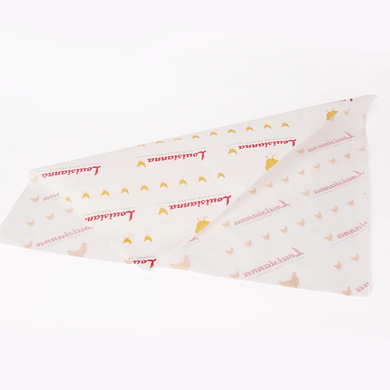 
Printed greaseproof paper,high quality food grade greaseproof paper raw material,burger wrapping paper in roll 
