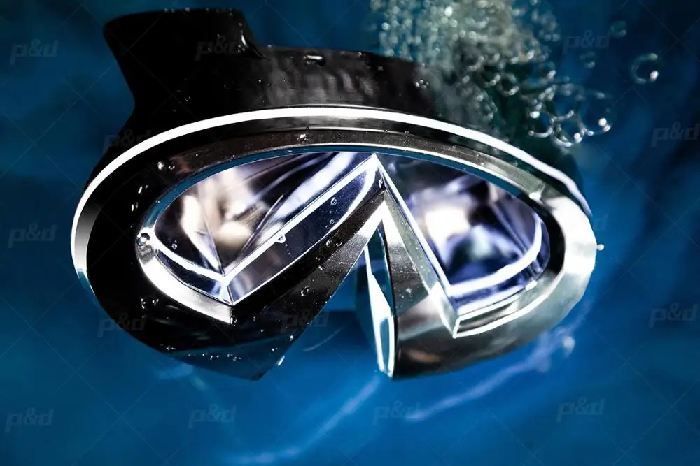 DRL light car led logo light for Infiniti grill emblem, led car emblem for Infiniti g37