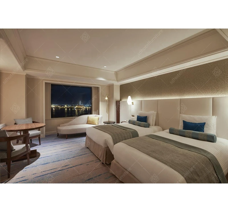 Contemporary Style Wooden Hotel Room Furniture Sets Hotel Bedroom Furniture Sets Upholstered