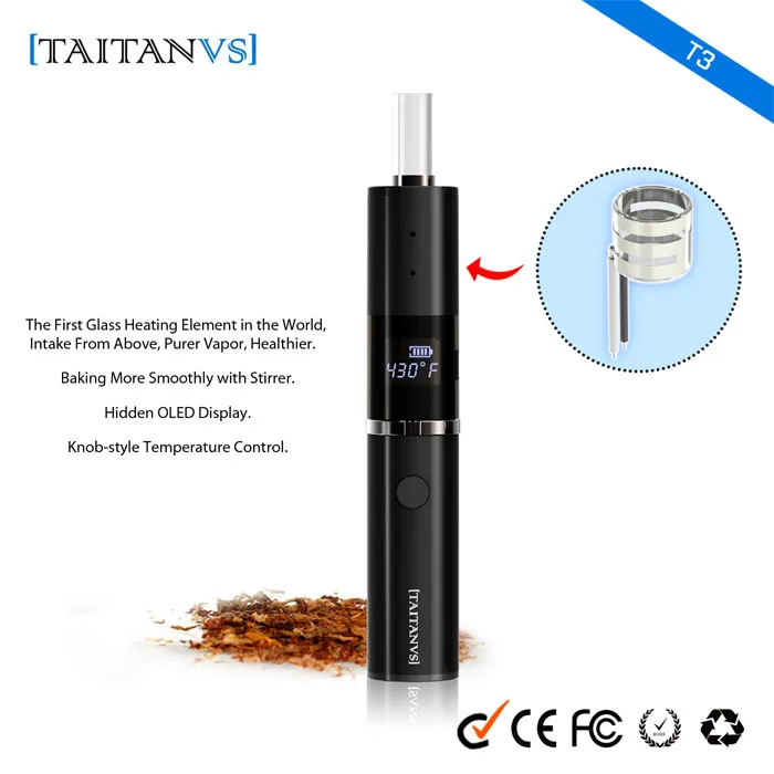 
wholesale vaporizer custom Taitanvs-T3 dry herb vape 