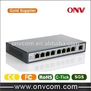 Питаемый POE коммутатор с 8 портами - ONV POE36008P