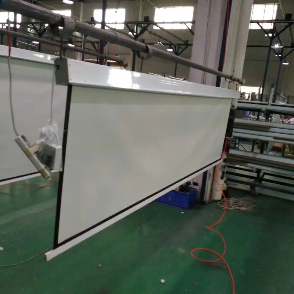 motorized in ceiling projection screen