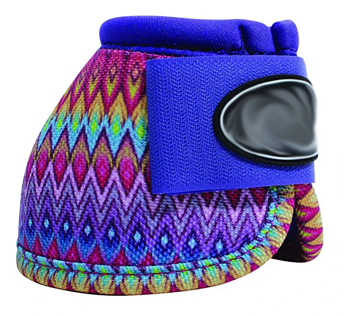 Neoprene material horse bell boots with printing