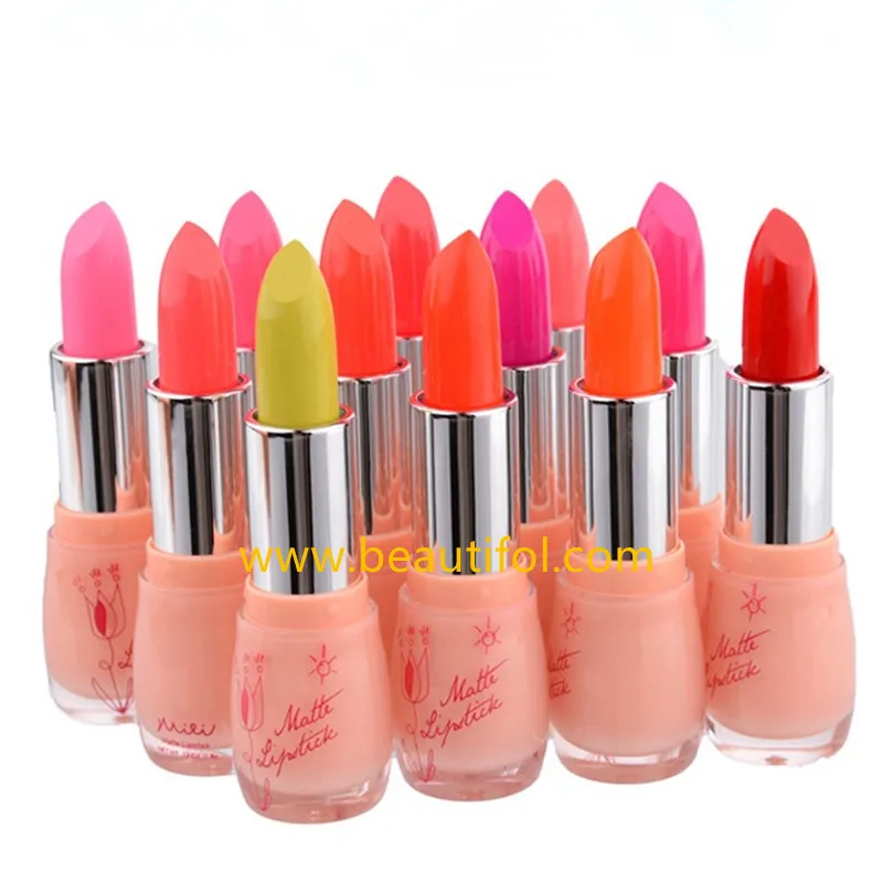 
Cosmetic lipstick with beautiful design jelly color name brand lipstick makeup lipstick manufacture 