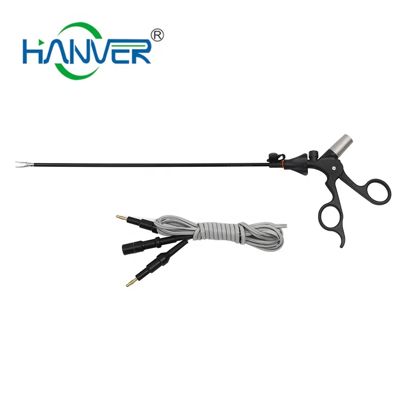 HANVER Reusable Medical Laparoscopic Bipolar Electrode Forceps