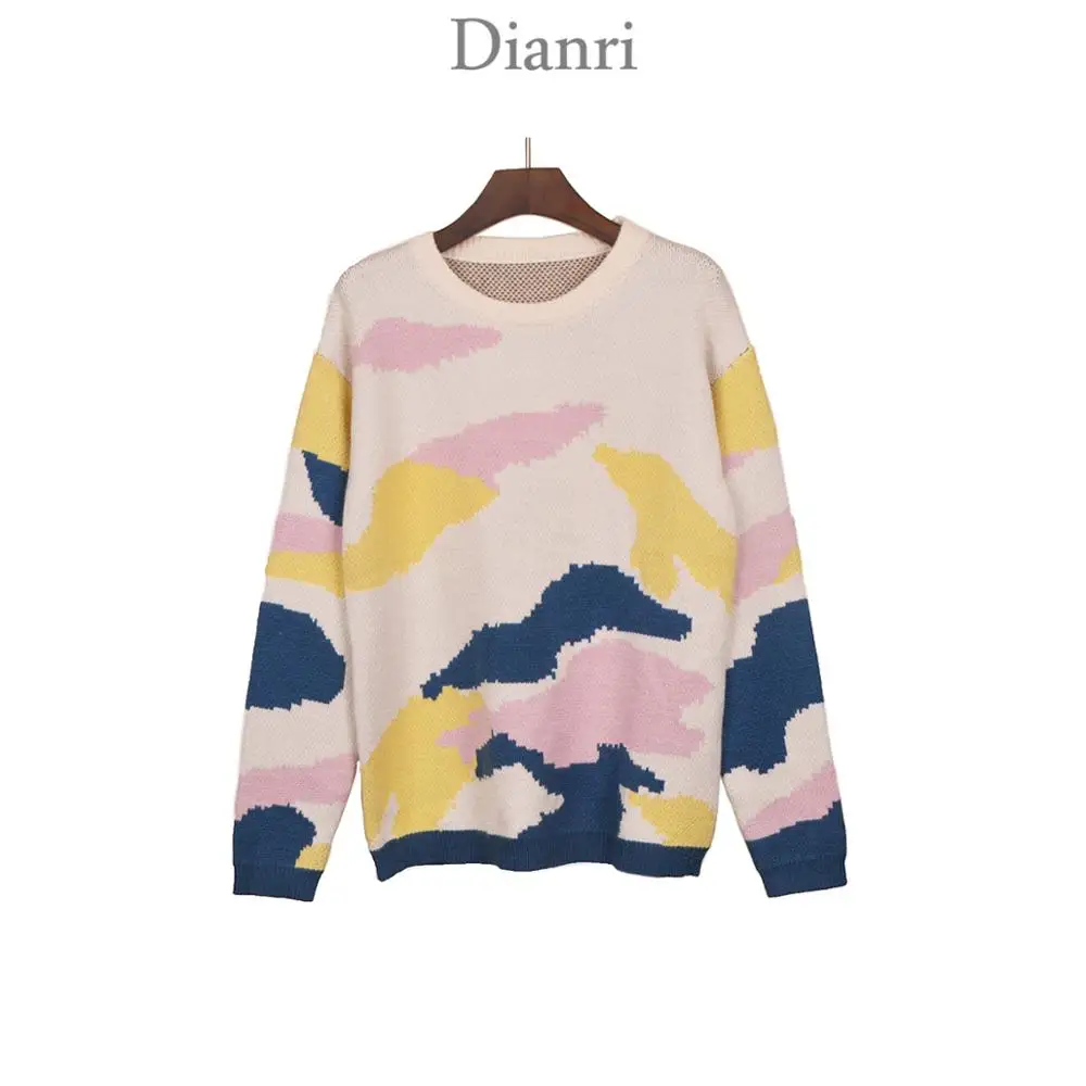 
women irregular stripe woven bottom chunky jumpers sweater jacquard design your own sweaters 