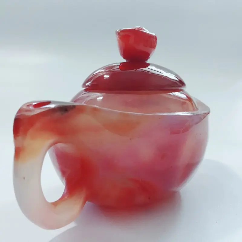 China supplier bulk natural red agate tea pot teapots wholesale jade tea cups sets with teapot