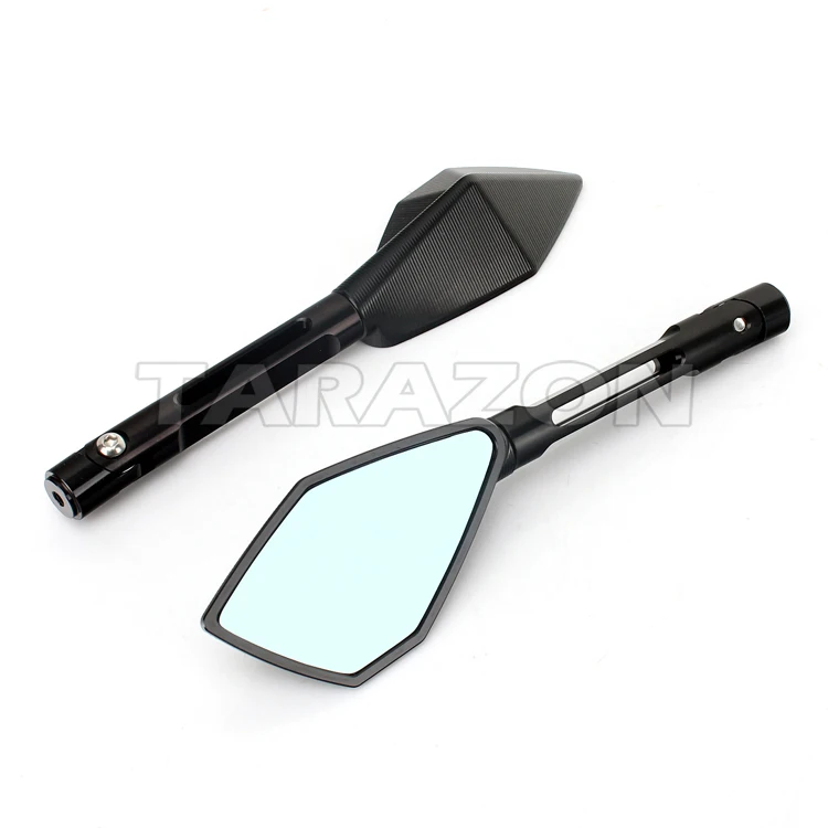 Universal CNC Aluminum Motorcycle Rear view Mirrors For Kawasaki Suzuki Triumph Rizom Style