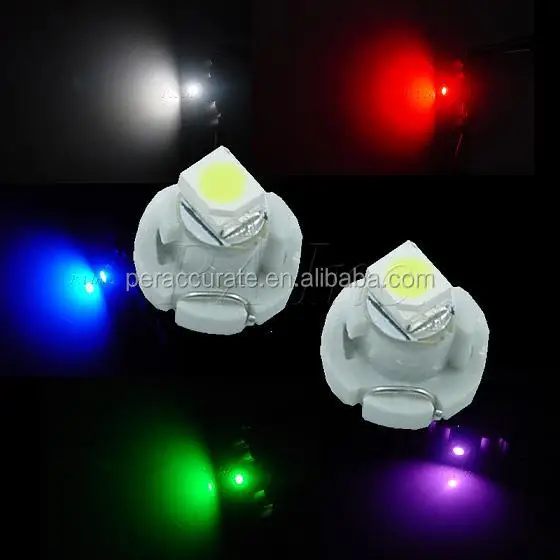 3528 1 SMD T4.2 T4.7 T3 For  Auto Car LED Dashboard Interior Light White Blue Red Yellow Green Colors
