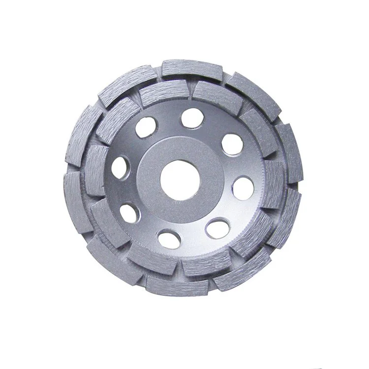 Concrete and Stone Polish Segmented Turbo Double Row Diamond Cup Grinding Wheel