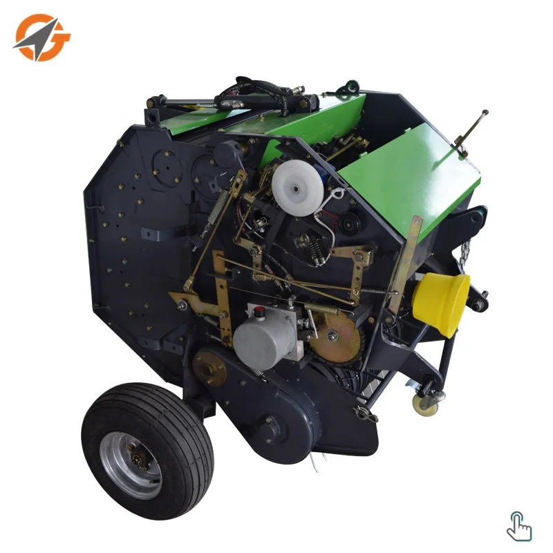 Good Quality Tractor Mounted Press Round Hay Mini Baler Machine Hay Equipment Mini Walking Tractor Baler