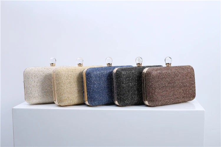 New design high-class wedding dress handbag evening clutch bag with bead