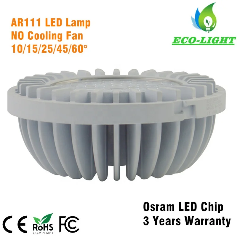 Outbuilt driver plaquetas 75W Mental Halide Bulb Replacement 35W 4000lm AR111 module g53 230v slim LED downlight lamp