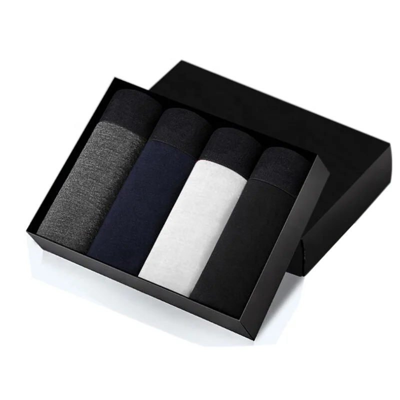 
Custom Design Nylon Spandex Boxer Briefs Low Waistband boxershorts men 