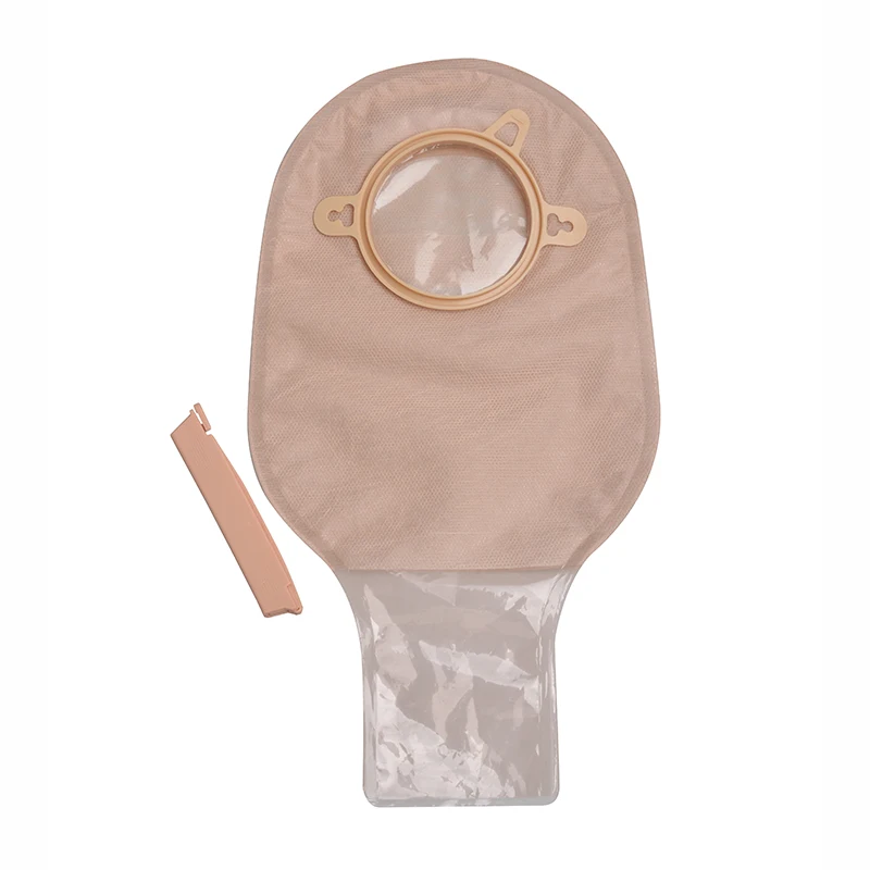 Non Woven Material Two Piece Clamp Drainable Pouch Colostomy bag Machine