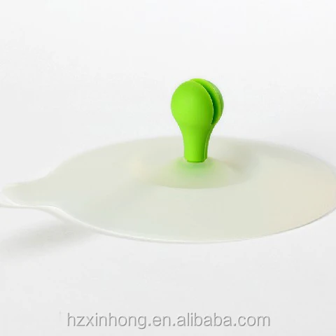 OEM design silicone drinking wine glass cover, suction cup lid