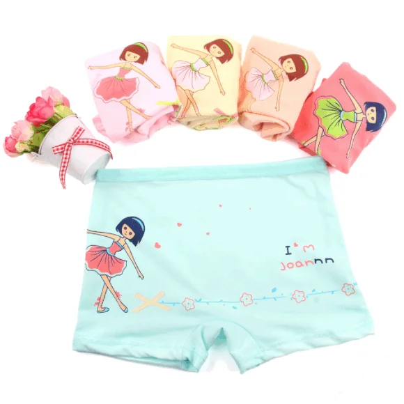 5 шт./лот детское нижнее белье, женское нижнее белье с мультяшным принтом для маленьких девочек, Симпатичные боксеры
