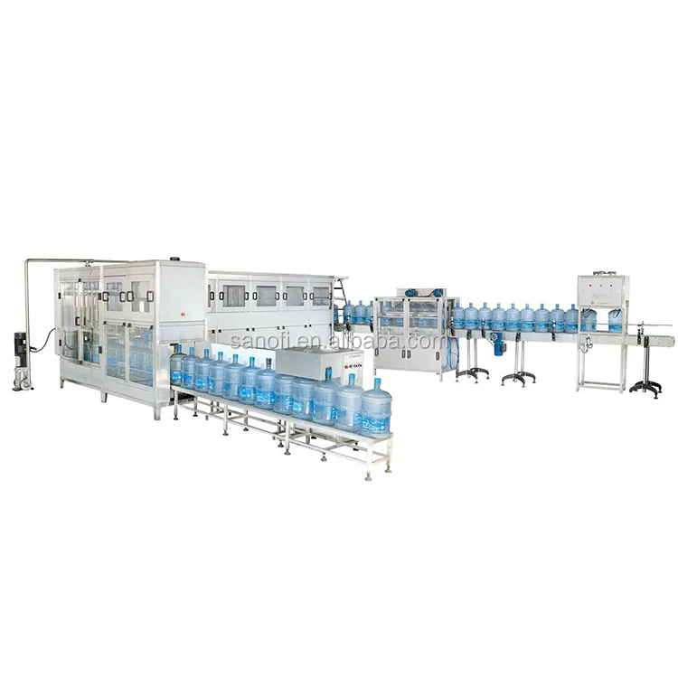QGF-100 5 Gallon Pure Water Filling Machine Water Processing Line