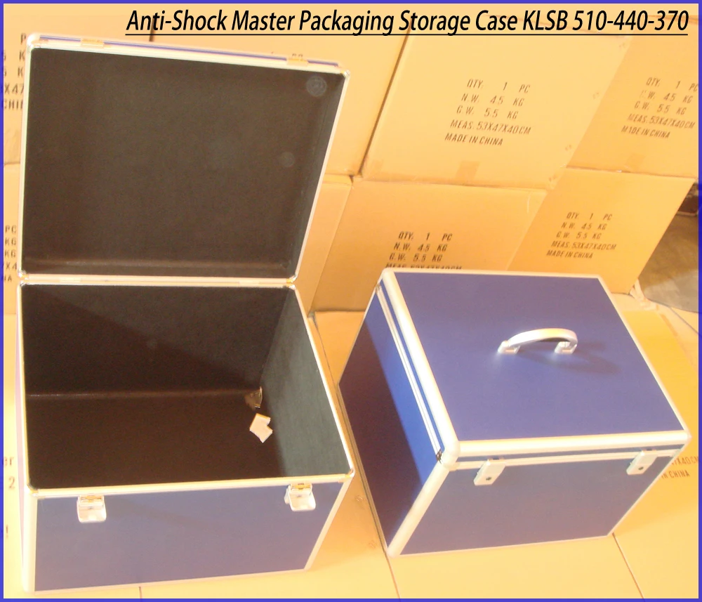 Foam Padding EVA Lining Aluminum Frame ABS Anti-Shock Master Packaging Storage Case for Precious Stones KLSB 510-440-370