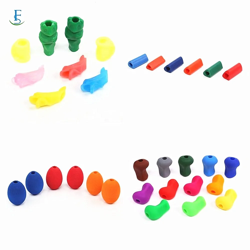 Customized Silicone Kids Pencil Pen Grips Holder Correcting Writing Posture Aid Tools