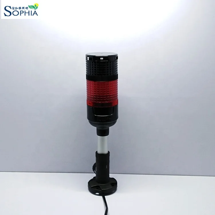 New  outdoor used IP65 70mm led signal tower light with buzzer