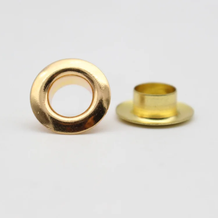 oeko tex metal brass rose golden eyelet for clothing/bag