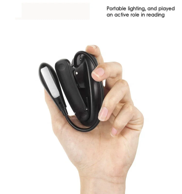 
Portable adjustable LED Book light Eye-caring table desk lamp flexible Clip on Light for night 