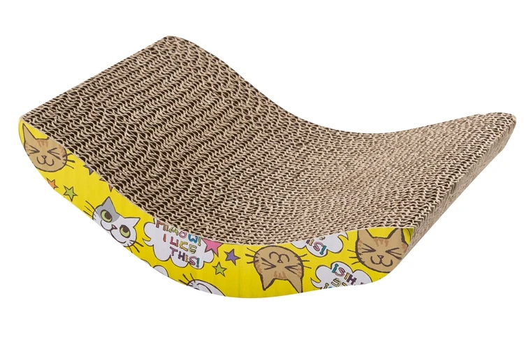 
Interactive Cardboard Scratcher Pad With Catnip for Cat Kitty Kitten 