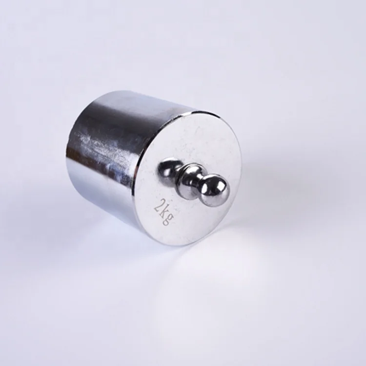 M2 class 2kg standard steel chrome plating balance scale calibration weights