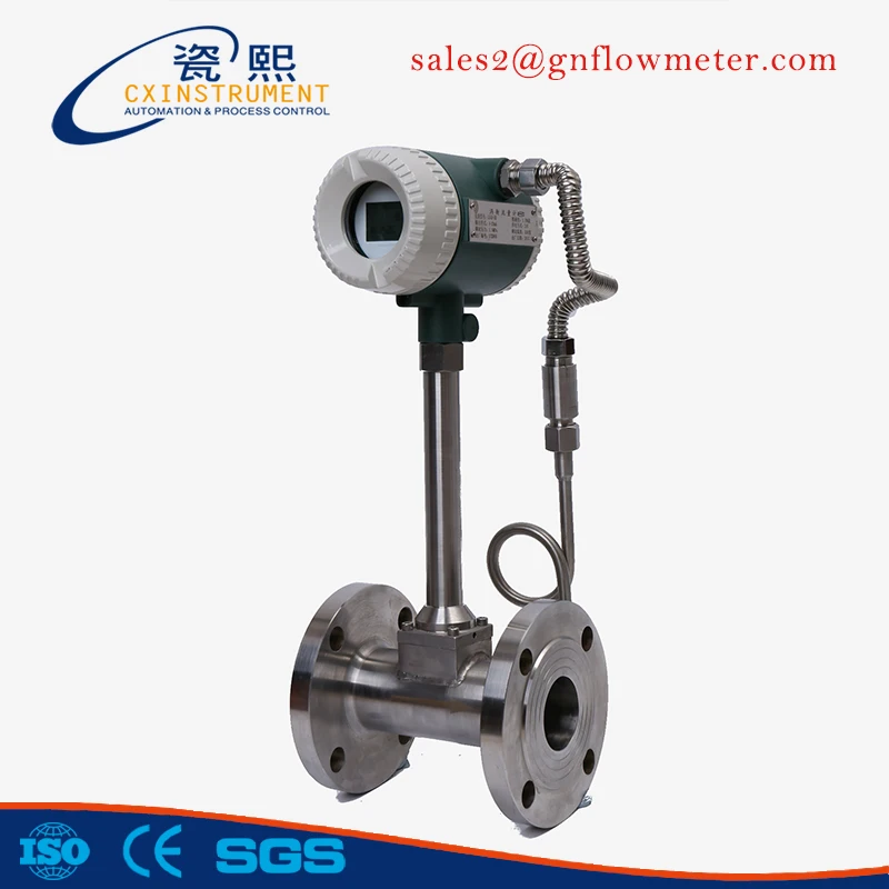 Температура давление потребление нержавеющая сталь Материал цифровой аргон воздуха вихревой расходомер