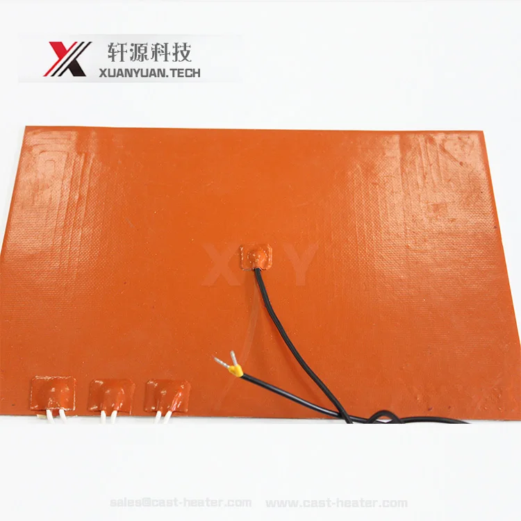 300*300mm heat bed neatly arranged nickel-chromium alloy silicone rubber heater