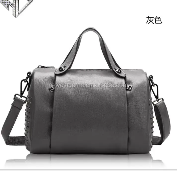 Wholesale fashion Red Tote Luxurious Handbag genuine leather Women Shoulder Bag For Ladies cow leather