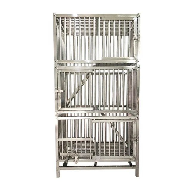 Large Heavy-Duty Cage Two-Door Indoor Outdoor Cat Crate Cage