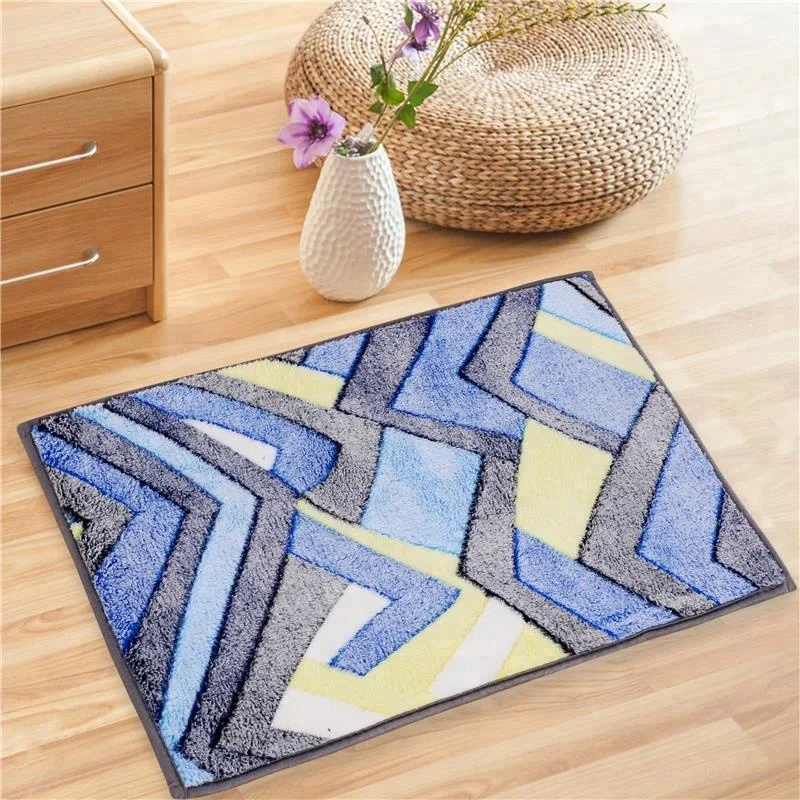 Hot Sale Factory Direct Selling Anti Slip Door Mat Polyester Flannel Mat